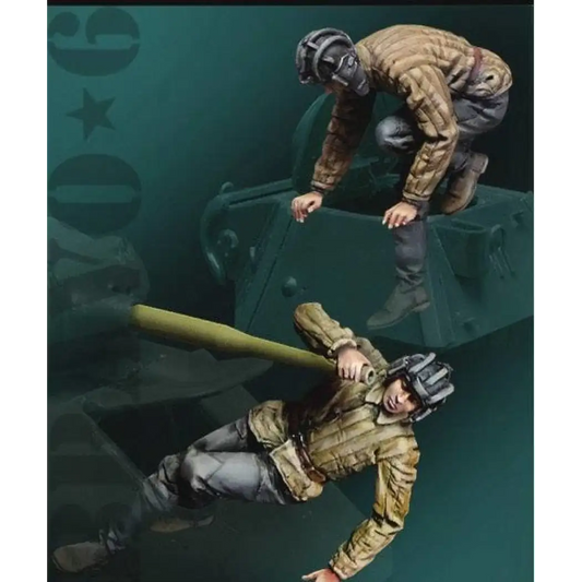 1/35 Resin Model Kit Soviet Soldiers Tank Crew WW2 Unpainted - Model-Fan-Store