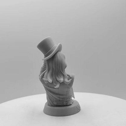 1/12 65mm BUST Resin Model Kit Beautiful Girl Magician Illusionist Unpainted - Model-Fan-Store