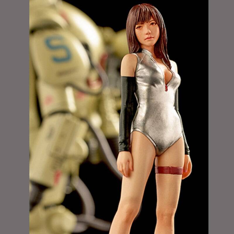 1/20 Resin Model Kit Modern Asian Beautiful Girl Driver Unpainted - Model-Fan-Store