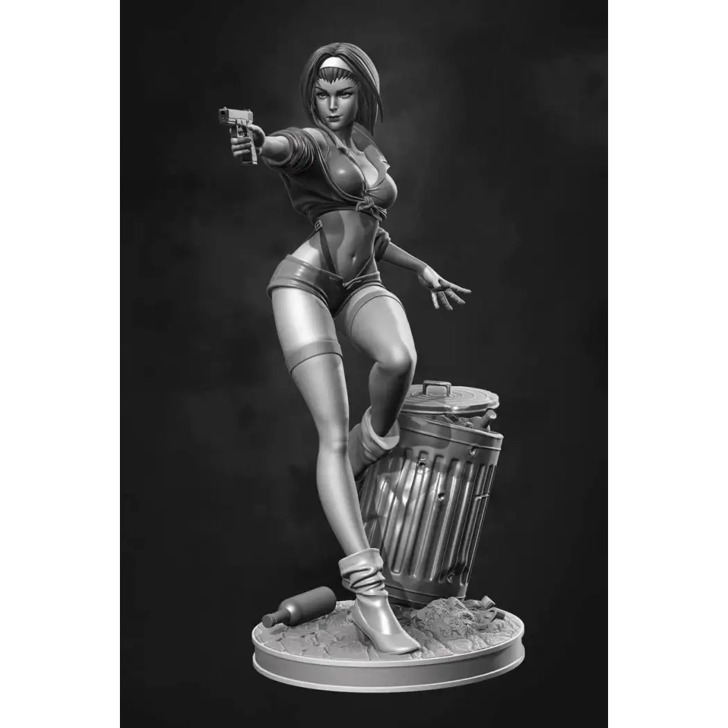 1/24 80mm Resin Model Kit Beautiful Girl Woman Robber Unpainted - Model-Fan-Store