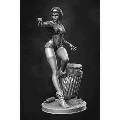 1/24 80mm Resin Model Kit Beautiful Girl Woman Robber Unpainted - Model-Fan-Store