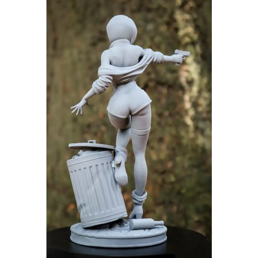 1/24 80mm Resin Model Kit Beautiful Girl Woman Robber Unpainted - Model-Fan-Store