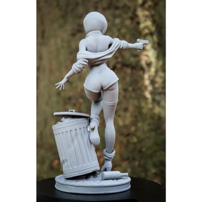 1/24 80mm Resin Model Kit Beautiful Girl Woman Robber Unpainted - Model-Fan-Store