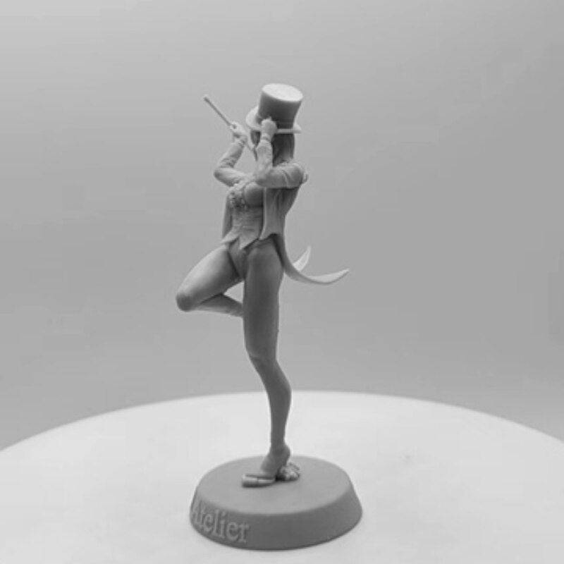 1/24 82mm Resin Model Kit Beautiful Girl Magician Illusionist Unpainted - Model-Fan-Store