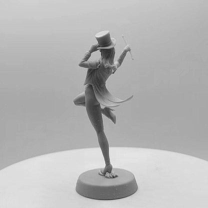 1/24 82mm Resin Model Kit Beautiful Girl Magician Illusionist Unpainted - Model-Fan-Store