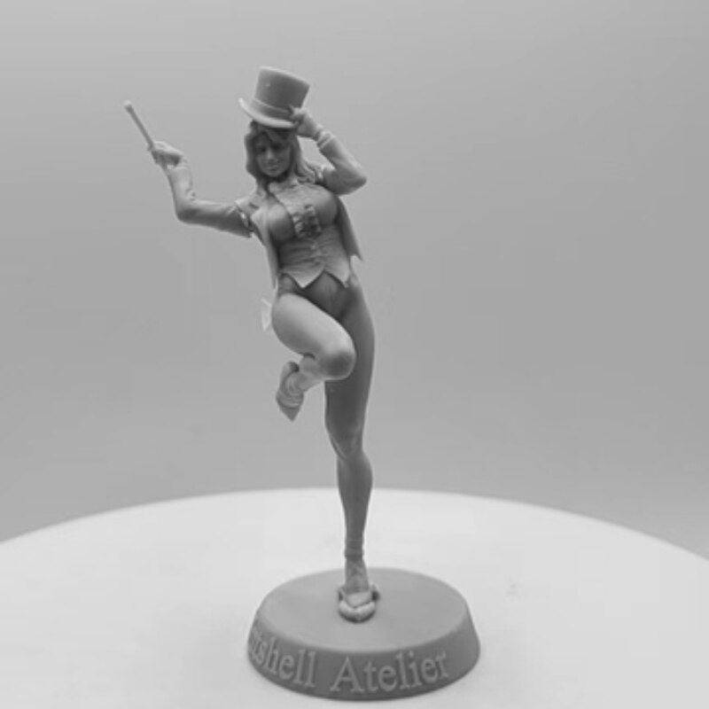 1/24 82mm Resin Model Kit Beautiful Girl Magician Illusionist Unpainted - Model-Fan-Store