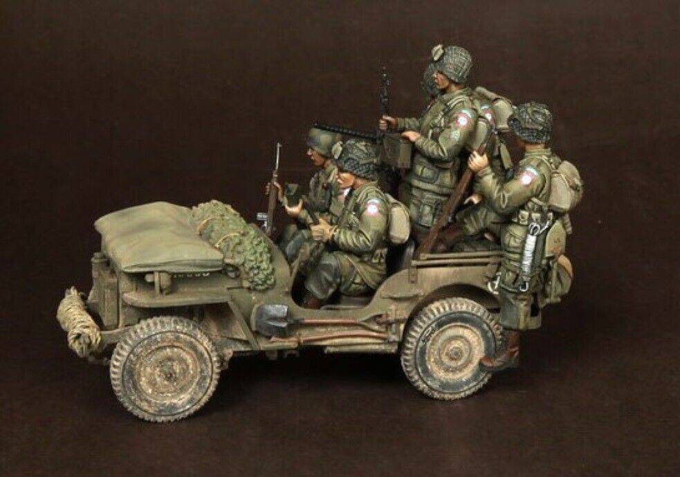 1/35 5pcs Resin Model Kit US Army Soldiers Normandy (no Car) WW2 Unpainted - Model-Fan-Store