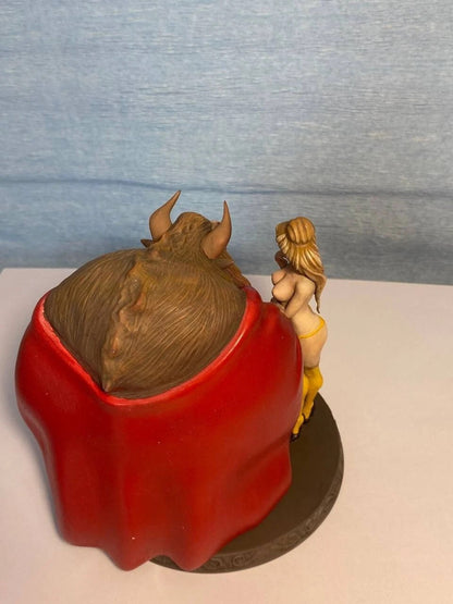 1/35 - 1/12 3D Print Model Kit Nudes Beautiful Girl Beauty and the Beast Unpainted