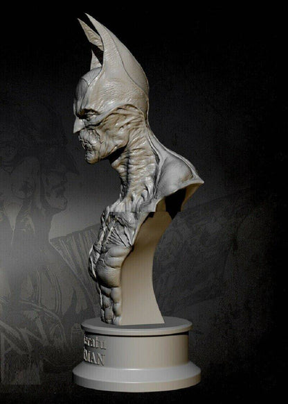 1/4 230mm BUST 3D Print Model Kit Dead Zombie Batman Vampire Unpainted - Model-Fan-Store