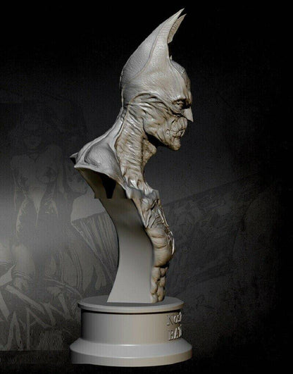 1/4 230mm BUST 3D Print Model Kit Dead Zombie Batman Vampire Unpainted - Model-Fan-Store