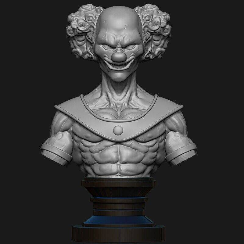 150mm BUST 3D Print Model Kit Evil Clown Unpainted - Model-Fan-Store