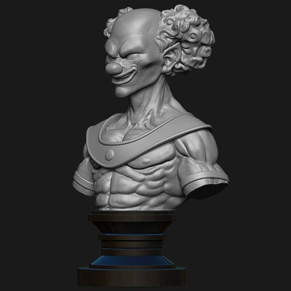 180mm BUST 3D Print Model Kit Evil Clown Unpainted - Model-Fan-Store