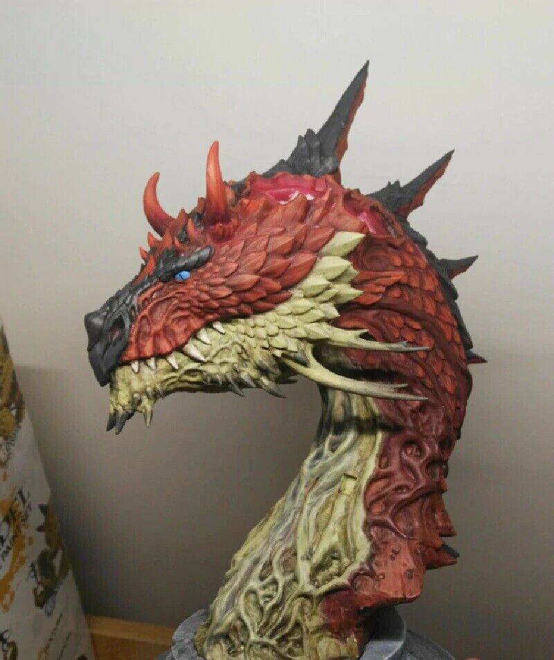 200mm 3D Print Model Kit BUST Chinese Dragon Fairy Tales Unpainted - Model-Fan-Store