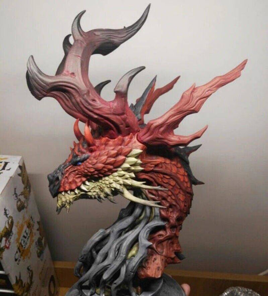 250mm 3D Print Model Kit BUST Chinese Dragon Fairy Tales Unpainted - Model-Fan-Store