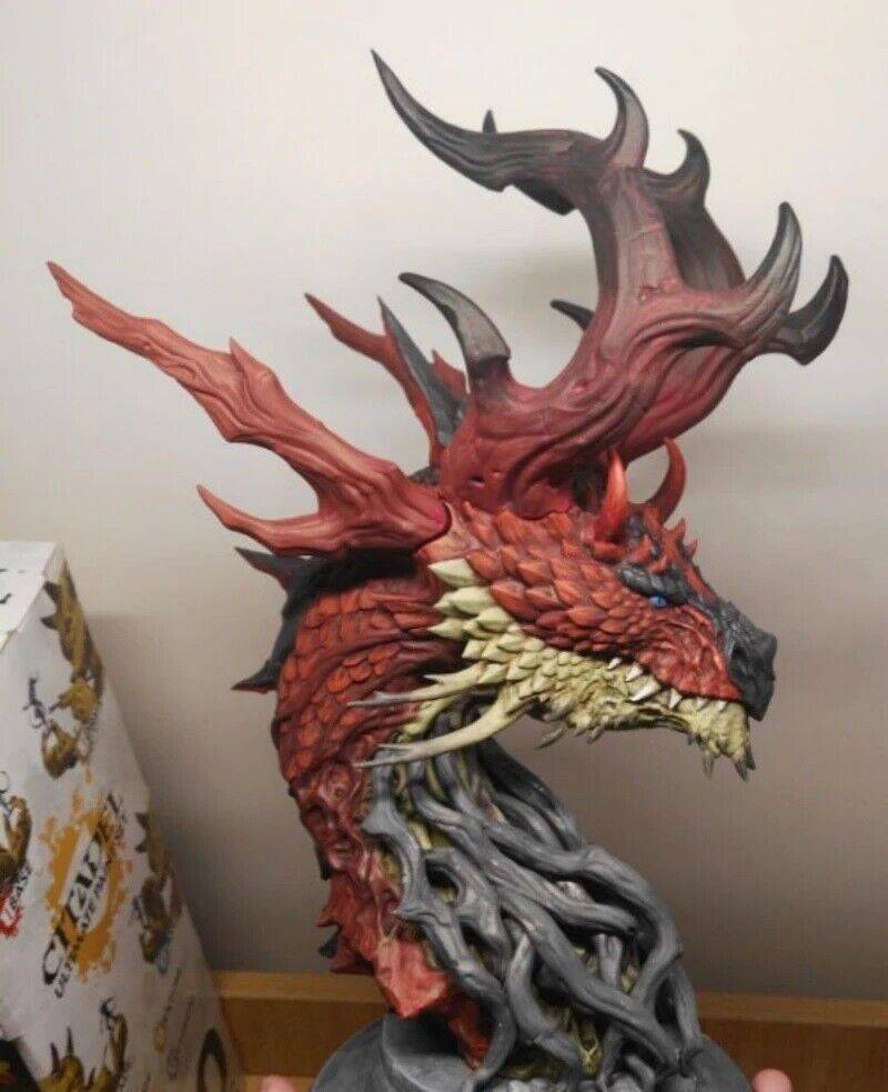 300mm 3D Print Model Kit BUST Chinese Dragon Fairy Tales Unpainted - Model-Fan-Store