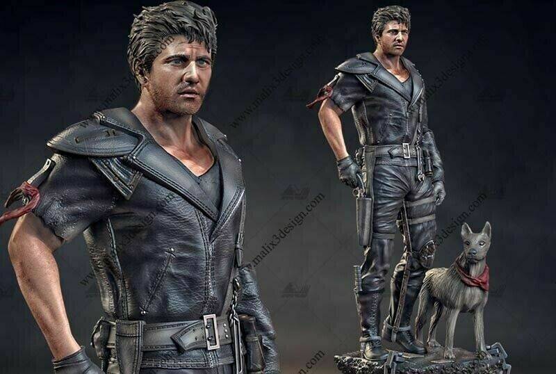 1/24 75mm Resin Model Kit Warrior Mad Max Unpainted Movie - Model-Fan-Store