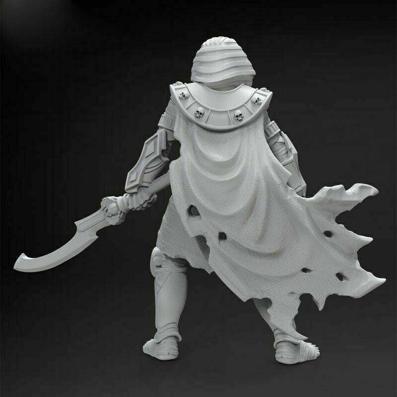 1/24 80mm Resin Model Kit Egyptian Warrior Mummy Fantasy Unpainted - Model-Fan-Store