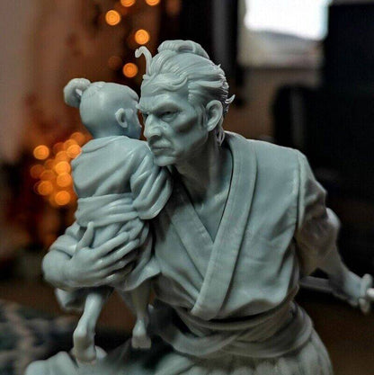 1/6 280mm 3D Print Model Kit Japanese Samurai and Baby Unpainted - Model-Fan-Store