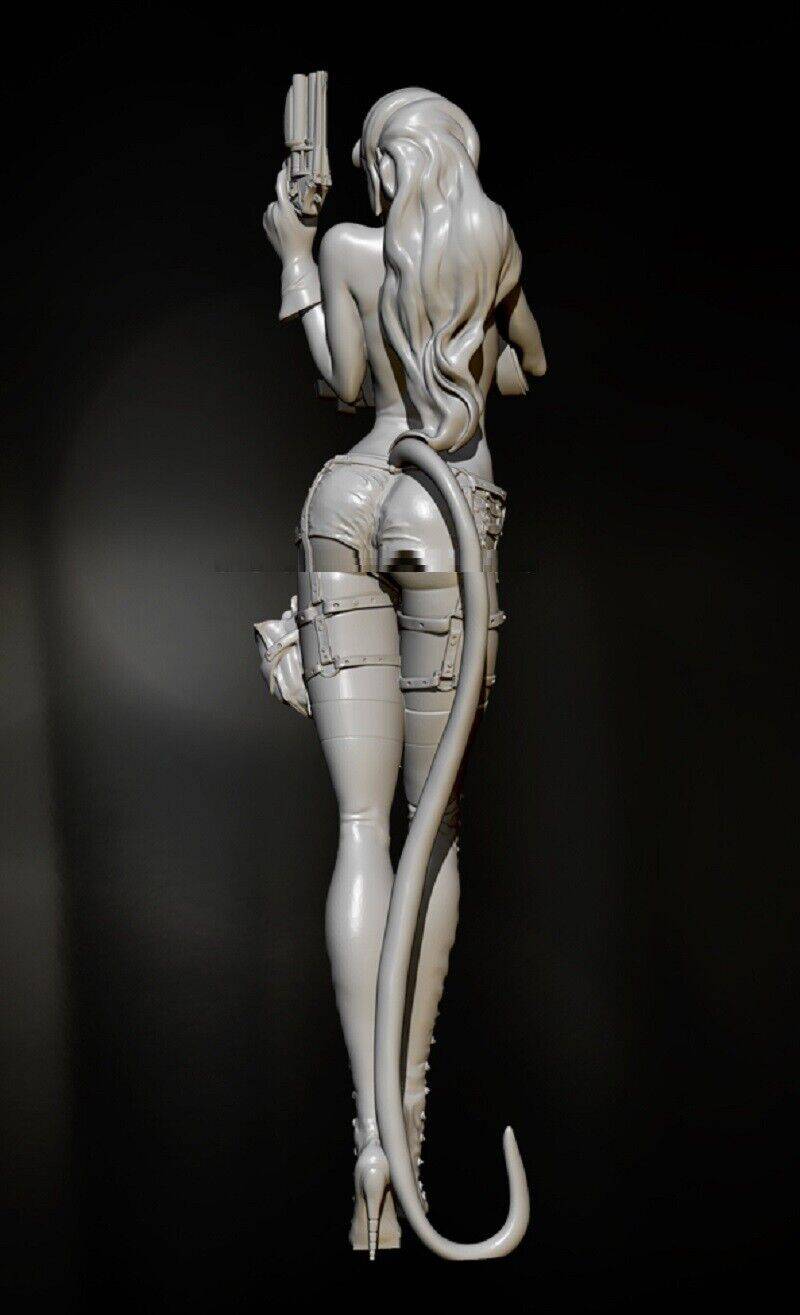 1/6 300mm 3D Print Model Kit Beautiful Girl Woman Devil Hellgirl Unpainted - Model-Fan-Store