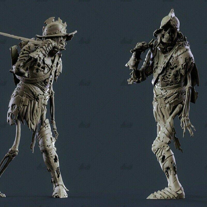 1/6 300mm 3D Print Model Kit Skeleton Cursed Warrior Fantasy Unpainted - Model-Fan-Store