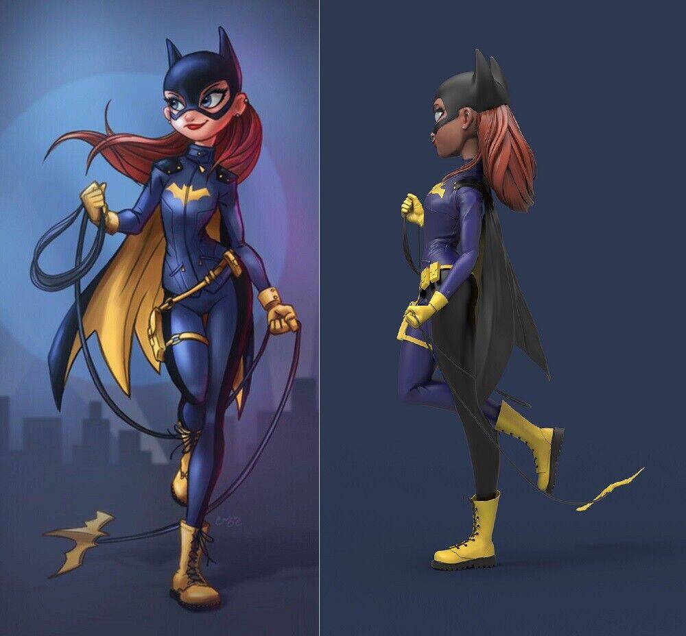 1/6 300mm 3D Print Superhero Model Kit Batgirl Beautiful Girl Unpainted - Model-Fan-Store