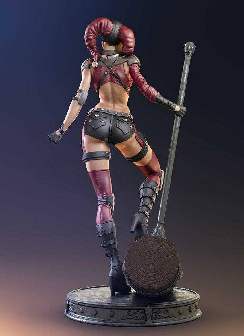 1/6 300mm 3D Print Superhero Model Kit Harley Quinn Beautiful Girl Unpainted - Model-Fan-Store