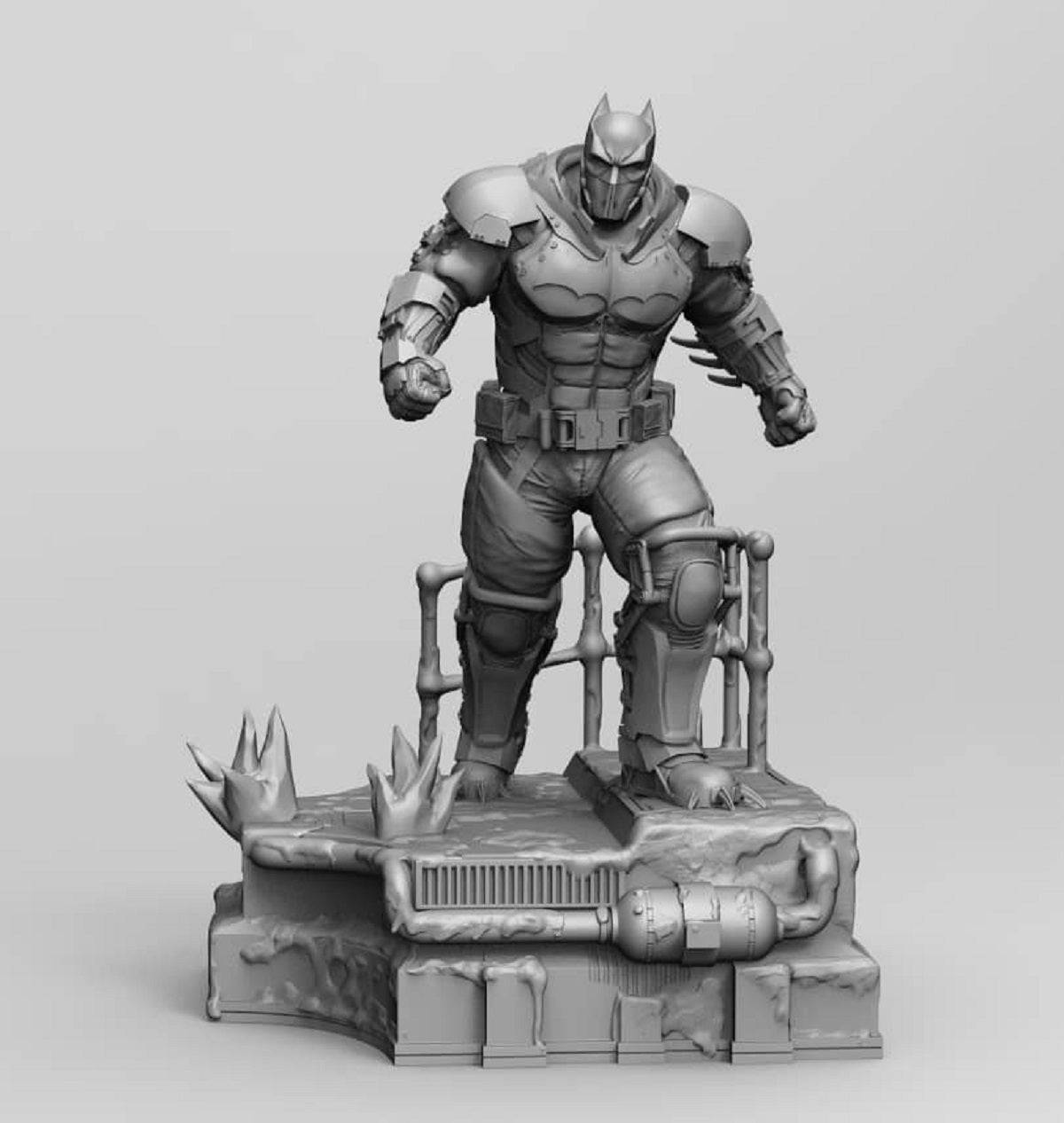 1/6 300mm 3D Print Superhero Model Kit Iron Batman Unpainted - Model-Fan-Store