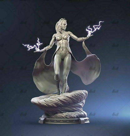 1/6 310mm 3D Print Superhero Model Kit Woman Storm Beautiful Girl Unpainted - Model-Fan-Store