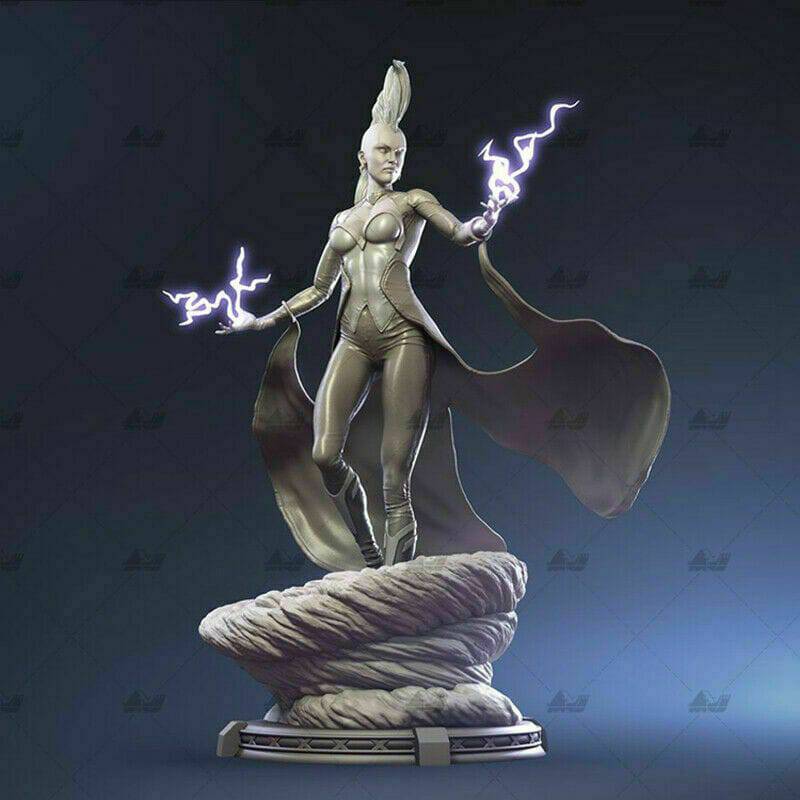 1/6 310mm 3D Print Superhero Model Kit Woman Storm Beautiful Girl Unpainted - Model-Fan-Store