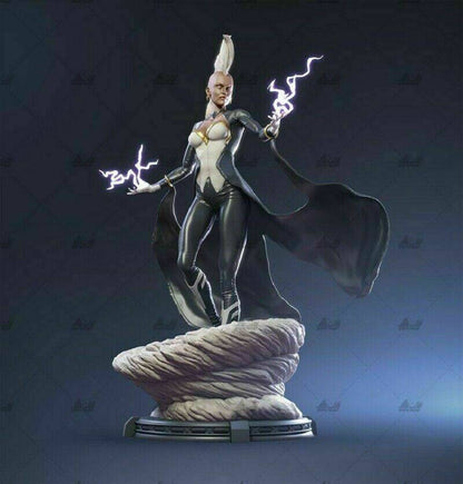 1/6 310mm 3D Print Superhero Model Kit Woman Storm Beautiful Girl Unpainted - Model-Fan-Store