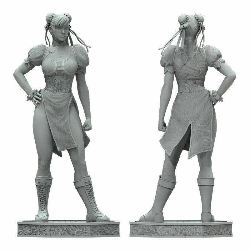 1/6 320mm 3D Print Model Kit Asian Beautiful Girl Fighter Unpainted - Model-Fan-Store