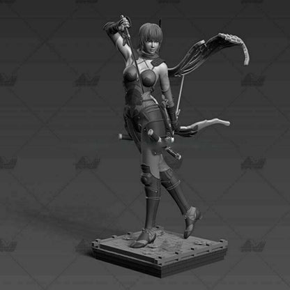 1/6 320mm 3D Print Model Kit Asian Beautiful Girl Woman Fighter Unpainted - Model-Fan-Store