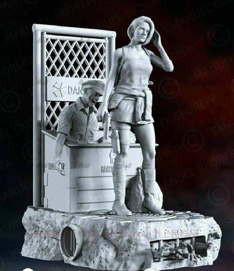 1/6 340mm 3D Print Model Kit Beautiful Girl Woman Resident Evil Unpainted - Model-Fan-Store