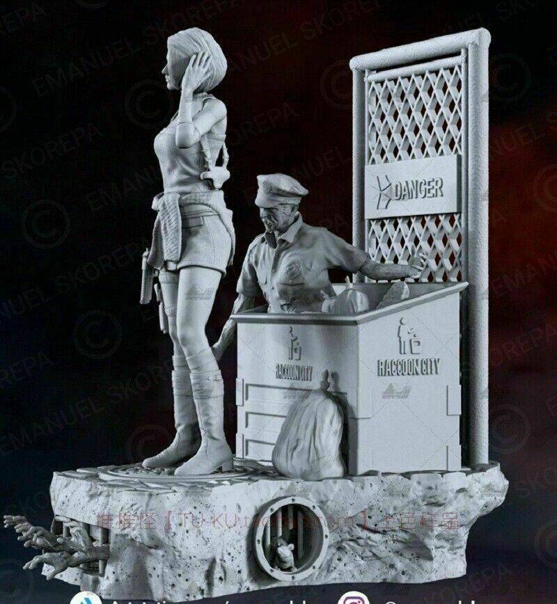 1/6 340mm 3D Print Model Kit Beautiful Girl Woman Resident Evil Unpainted - Model-Fan-Store