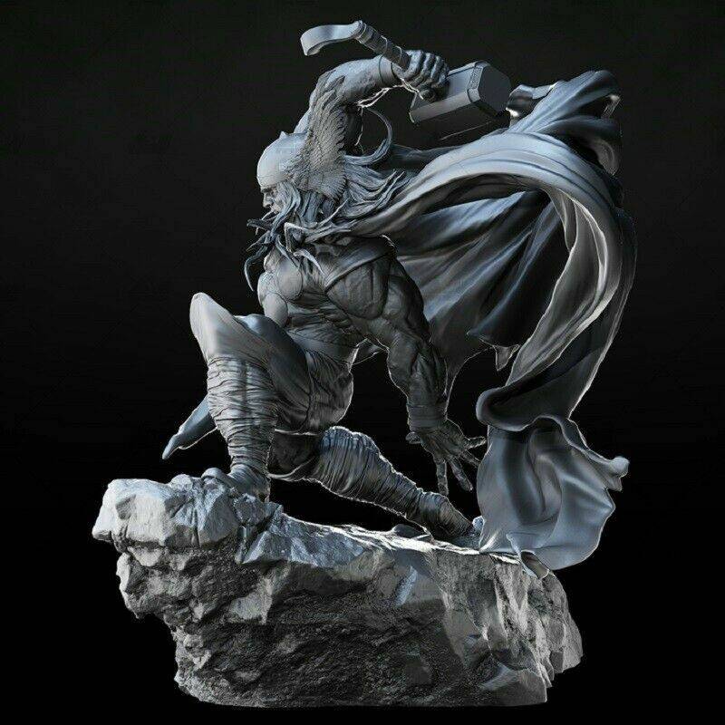 1/6 340mm 3D Print Model Kit Warrior God Thor Fantasy Unpainted - Model-Fan-Store