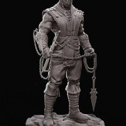 1/6 340mm 3D Print Model Kit Warrior Scorpion Yellow Ninja Ghost Unpainted - Model-Fan-Store