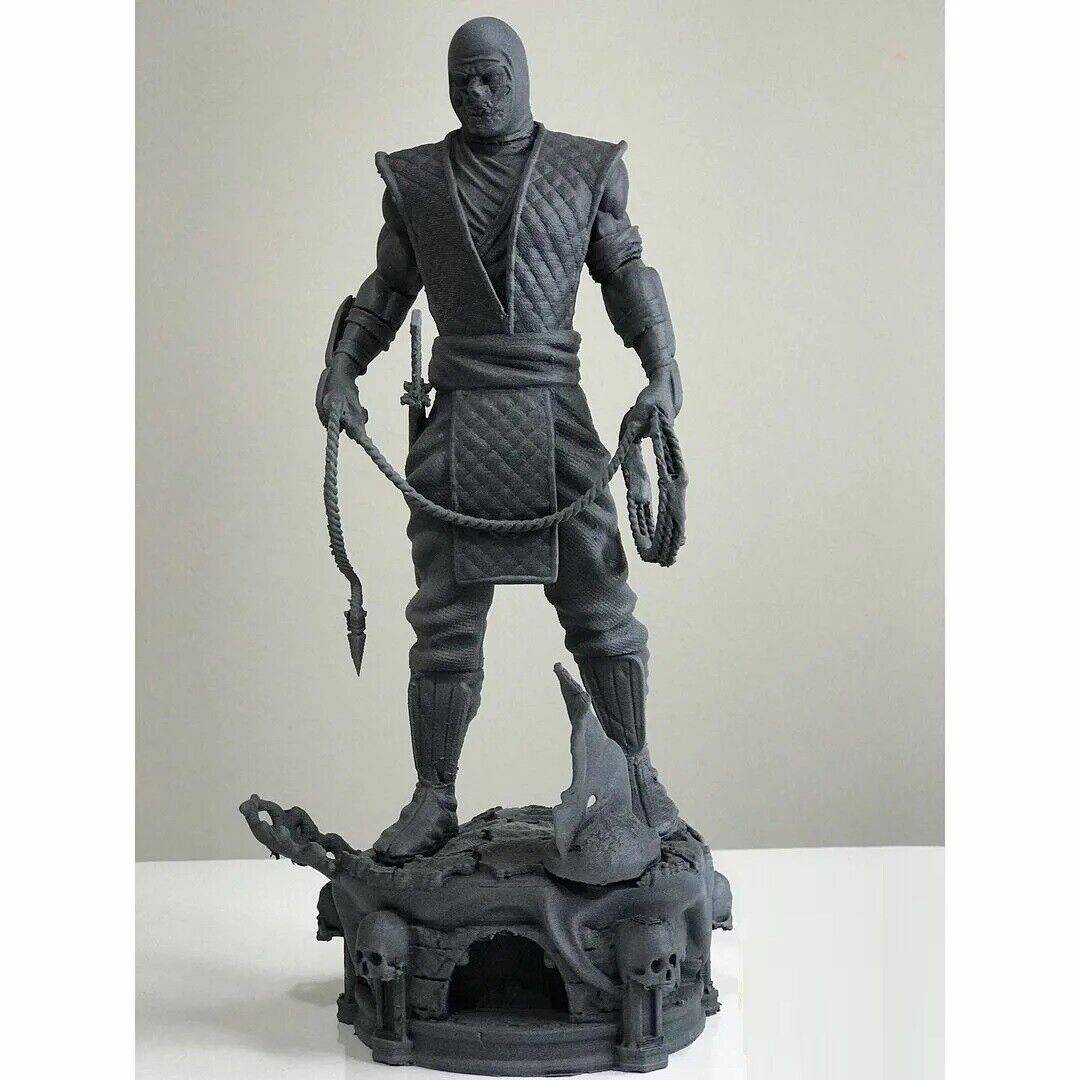 1/6 340mm 3D Print Model Kit Warrior Scorpion Yellow Ninja Ghost Unpainted - Model-Fan-Store