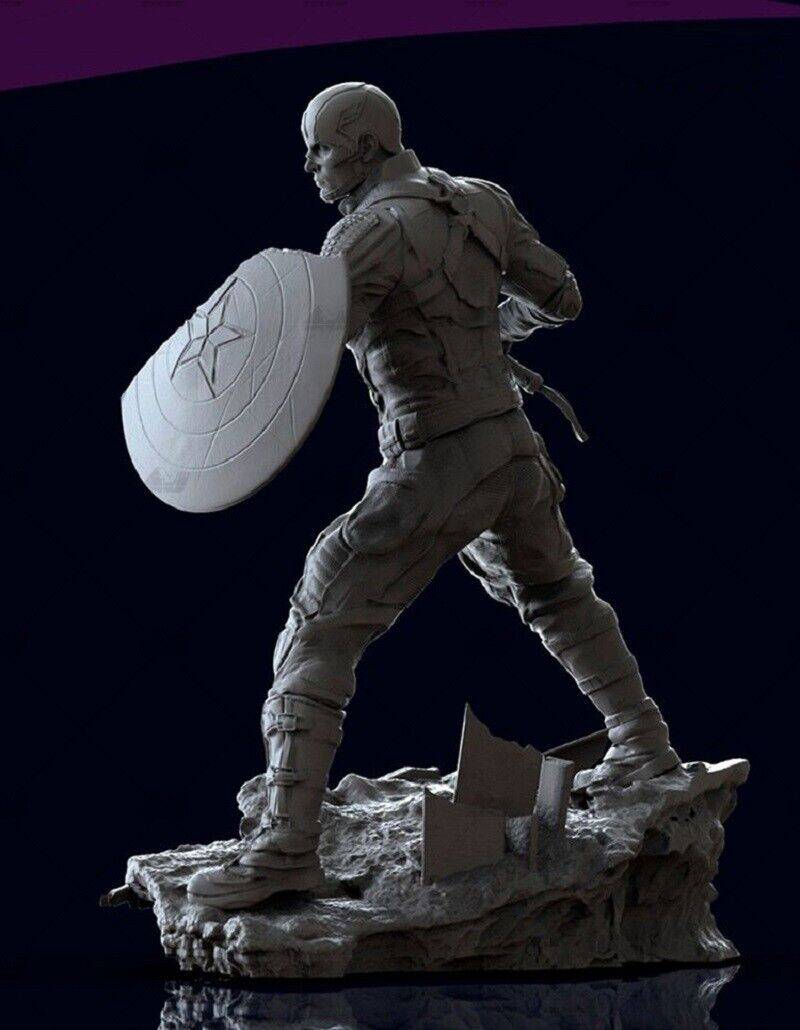 1/6 350mm 3D Print Superhero Model Kit Captain America Unpainted - Model-Fan-Store