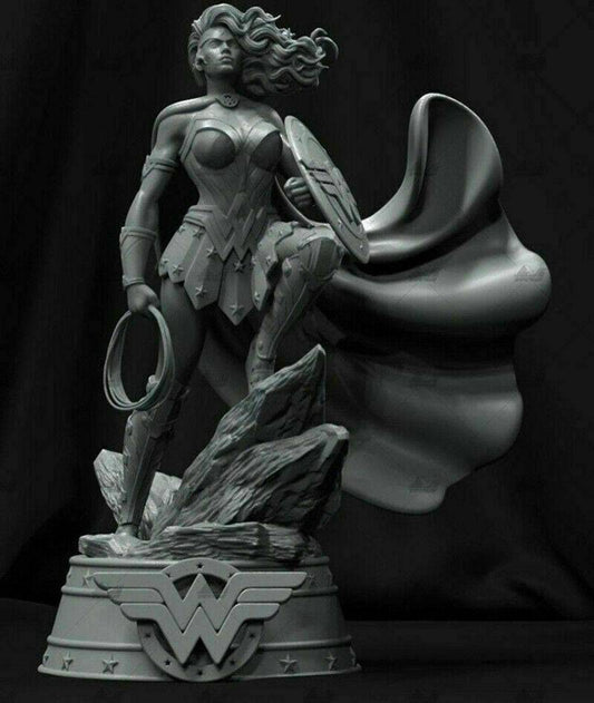 1/6 350mm 3D Print Superhero Model Kit Wonder Woman Beautiful Girl Unpainted - Model-Fan-Store