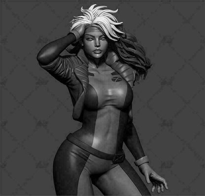 1/6 360mm 3D Print Cyberpunk Model Kit Beautiful Girl Rogue Unpainted - Model-Fan-Store