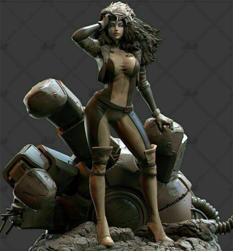 1/6 360mm 3D Print Cyberpunk Model Kit Beautiful Girl Rogue Unpainted - Model-Fan-Store