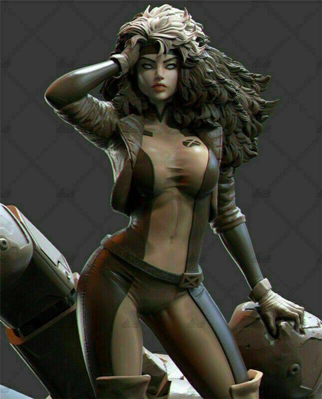 1/6 360mm 3D Print Cyberpunk Model Kit Beautiful Girl Rogue Unpainted - Model-Fan-Store