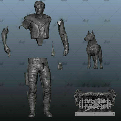 1/6 370mm 3D Print Model Kit Warrior Mad Max Movie Unpainted - Model-Fan-Store