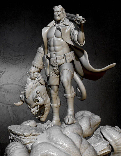 1/6 380mm 3D Print Model Kit Daemon Hellboy Killed the Monster Unpainted - Model-Fan-Store