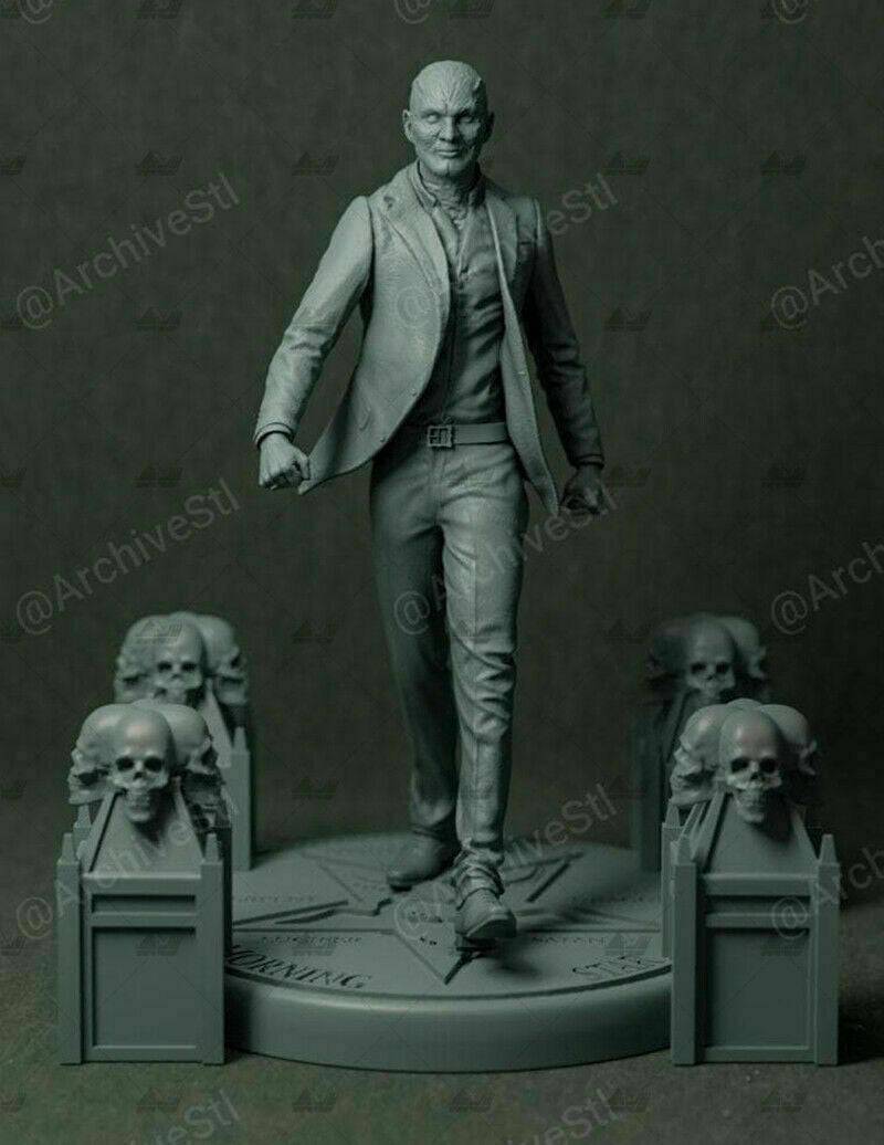 1/6 390mm 3D Print Model Kit Angel Lucifer + 3 Heads Movie Unpainted - Model-Fan-Store