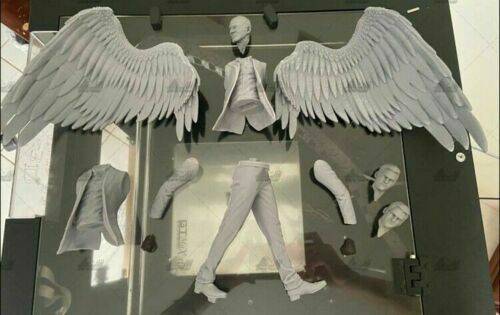 1/6 390mm 3D Print Model Kit Angel Lucifer + 3 Heads Movie Unpainted - Model-Fan-Store