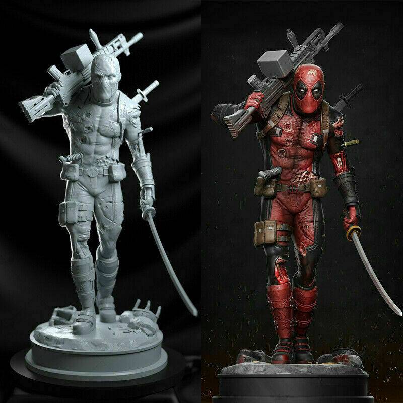 1/6 390mm 3D Print Superhero Model Kit Deadpool Unpainted - Model-Fan-Store