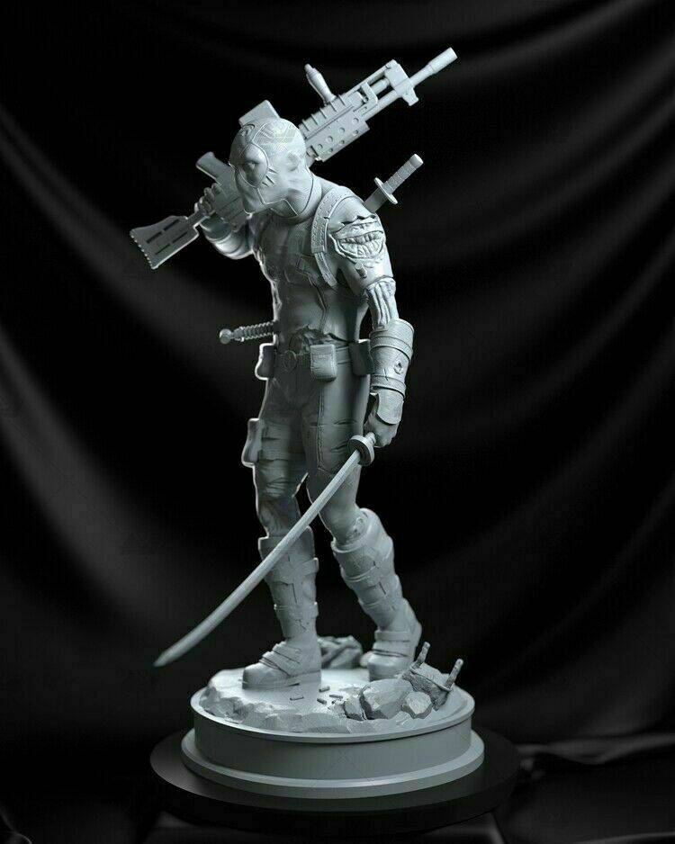 1/6 390mm 3D Print Superhero Model Kit Deadpool Unpainted - Model-Fan-Store