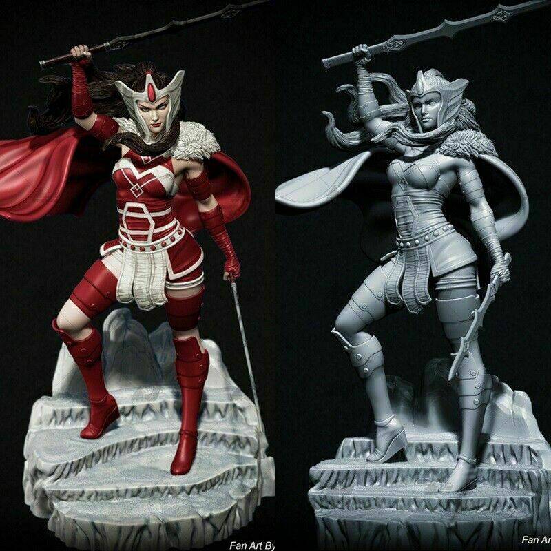 1/6 400mm 3D Print Model Kit Beautiful Girl Woman Warrior Goddess Unpainted - Model-Fan-Store