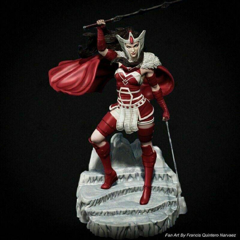 1/6 400mm 3D Print Model Kit Beautiful Girl Woman Warrior Goddess Unpainted - Model-Fan-Store